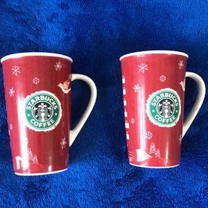 STARBUCKS HOLIDAY MUGS / 2008